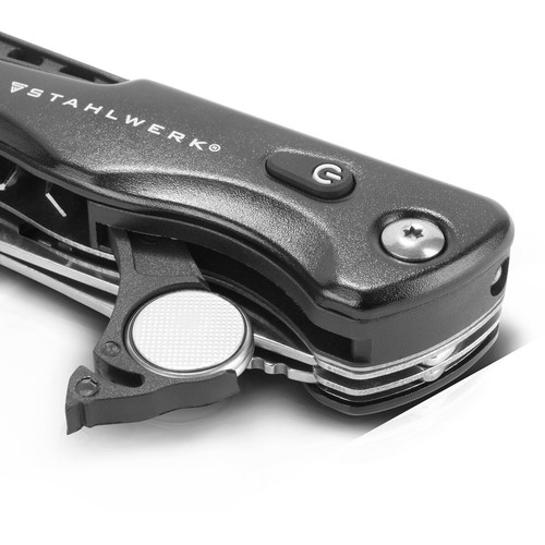 STAHLWERK Multitool Multifunktionswerkzeug Hammer Axt Messer Taschenlampe - Bild 8 von 13