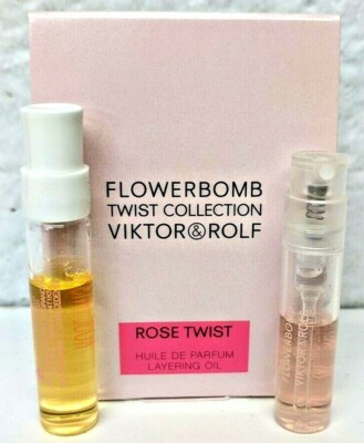 VIKTOR & ROLF Flowerbomb Rose Twist Oil (0.06 oz) + Eua De Parfum (0.04oz)