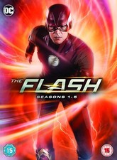 Image of THE FLASH COMPLETE SERIES 1-5 DVD Box Set Season 1 2 3 4 5 DC COMICS NEW R2 x