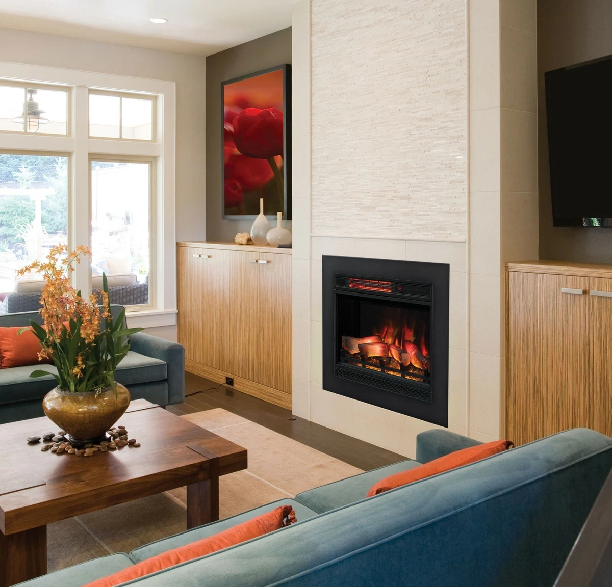 23” 3D Infrared Quartz Electric Fireplace Insert By ClassicFlame | eBay