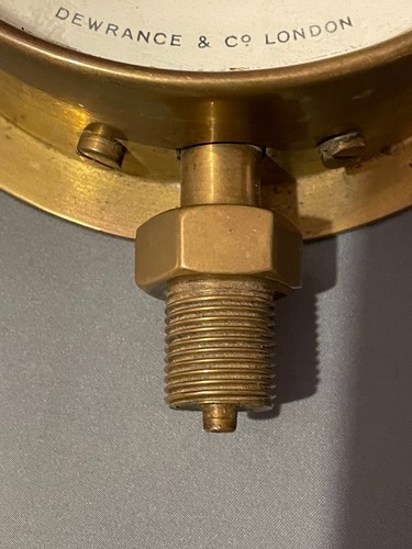 SR Southern Railway brass Guage "TONS ON 5" RAM" Maker: Dewrance & Co. - Photo 5/7