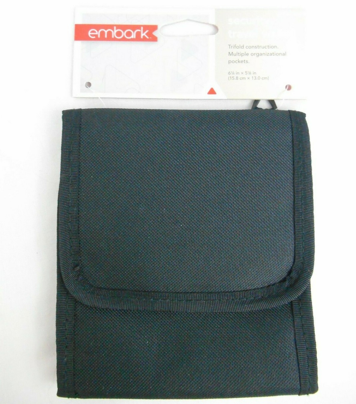 Embark Travel Wallet Passport Holder RFID Security Pouch Black NWT-image