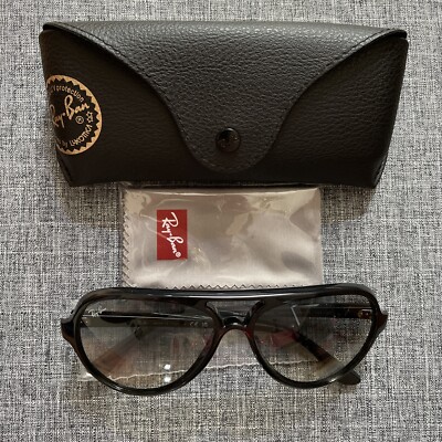 Ray-Ban Black Aviator Sunglasses RB 4125 CATS 5000 NWOT Ray-Ban Sunglasses, RB4125 CATS 5000 - Macy main image 4