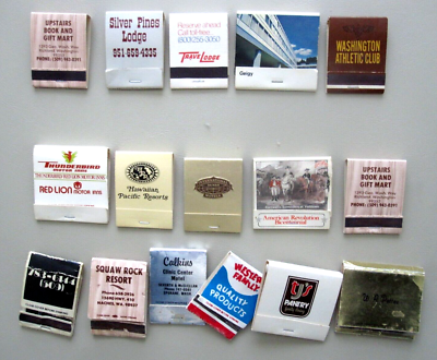 Match Book Collection (Safety Matches) | eBay
