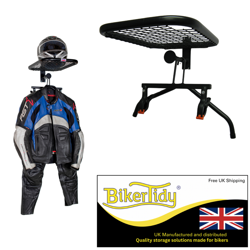 BikerTidy Motorcycle Motorbike Clothing jacket helmet storage rack ...