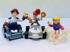 Vintage Burger King Kids Club Toy Set Figures with Vehicles 1990s Toys BIN 15
