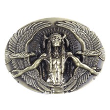 Indian Warrior Men's Belt Buckle Western Cowboy Native American IW-11-G 