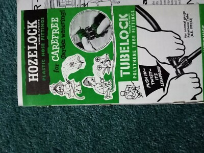 Sa70 Ephemera 1960s advert hozelock leaflet 