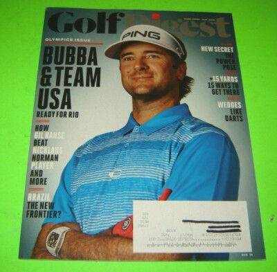 Golf Digest August 2016 Olympics Issue Bubba Team USA Ready For Rio Gil Hanse...