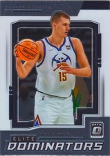 Nikola Jokic 2021-22 Optic Basketball Elite Dominators Insert Card #15