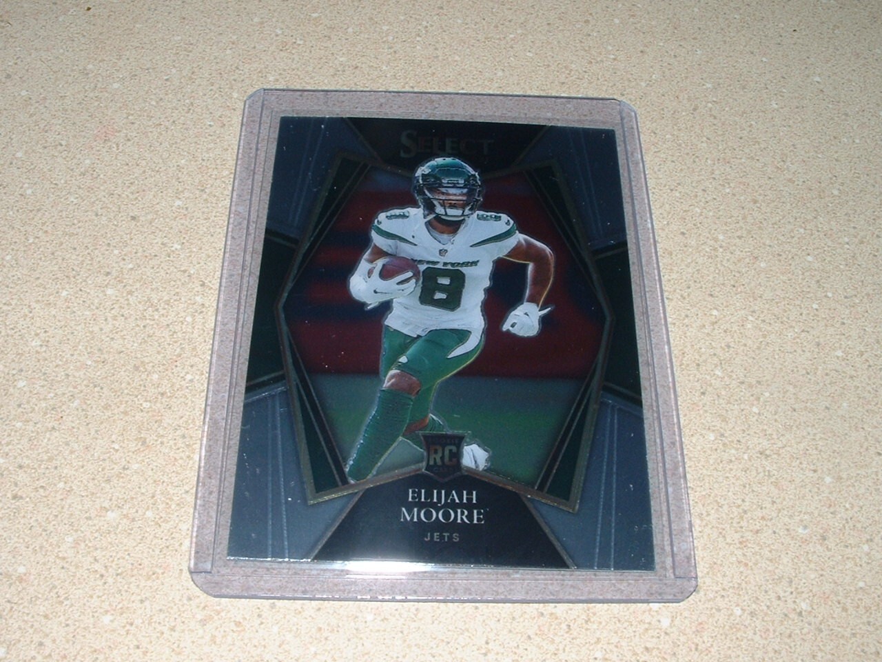 2021 PANINI SELECT CERTIFIED ELIJAH MOORE PREMIER LEVEL FOIL ROOKIE CARD