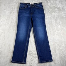 Women's Wrangler Bootcut Jeans Size 2 Blue Mid Rise Stone Wash Denim