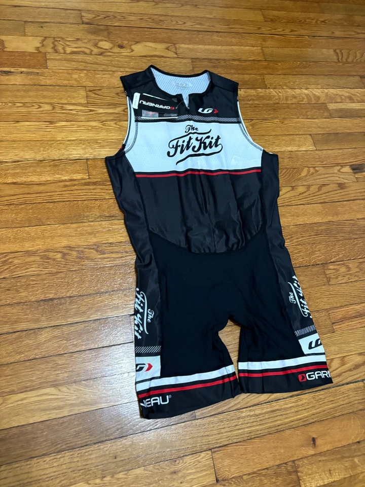 LOUIS GARNEAU Mens Cycling Bib Padded Shorts Jersey Size 3XL Delfino Skin NEW - Image 2 of 4