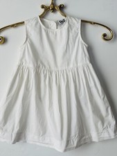 DOLCE&GABBANA D&G JUNIOR BABY CLASSIC COTTAGWHITE COTTON BOHO PEASANT  18-24 MOS