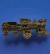 Antique 5" Original Cast Iron Locomotive & Water Tender Unmarked Ac Williams ?