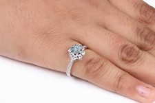 1.50Cts Natural Blue Raw Diamond Ring Blue Uncut Rough Rustic Diamond Fancy Ring