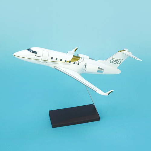 1:100 Scale Bombardier Challenger 650 Corporate aircraft Jet Model 21cm/8inches - Picture 4 of 12