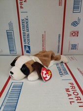 Ty Beanie Baby Bernie The Dog St. Bernard Dog 1996 With Tag 407