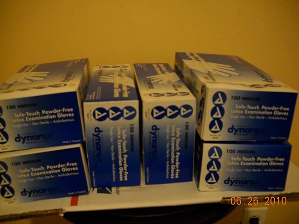 Safe-Touch Powder-Free Latex Examination Gloves (616784233727)