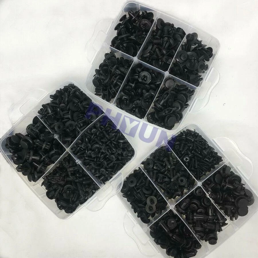 620x 3-Layer Car Door Liner Trim Dash Floor Bumper Fastener Fixing Clip 16 Sizes - Image 3 of 4