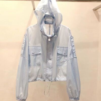 【COSYHARU】Summer thin wind hood jacket ブルー（青）系 COSYHARU(コシハル) ジャケットその他(メンズ
