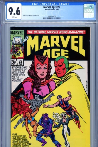 Marvel Age #29 CGC 9.6 -first appearance of Longshot (pre-date Longshot #1) 1985