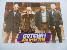 Klaus Löwitsch Autogramm signed A4 Kinoaushangbild "Gotcha! Ein irrer Trip"