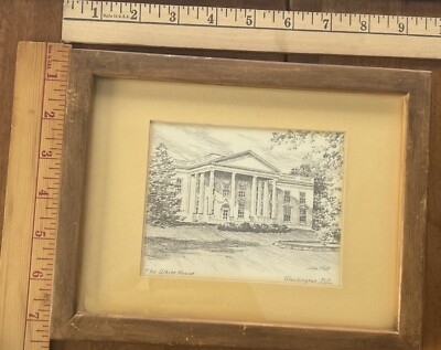 John Moll Framed Print, The White House, Oxford, Maryland 9 X 7 ￼