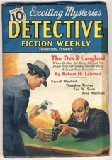 DETECTIVE FICTION WEEKLY - October 10 1936 - Cornell Woolrich / Pulp Magazine
