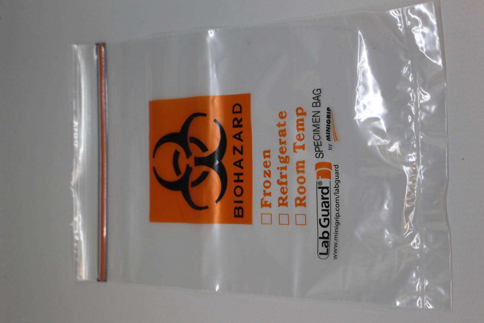 Lab Guard Biohazard Ziploc Specimen Bag, 6" x 8", Set of 50 eBay