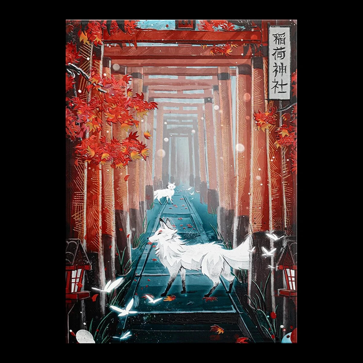 Displate Whispers of Inari - Ruby Art - Limited Edition x/700