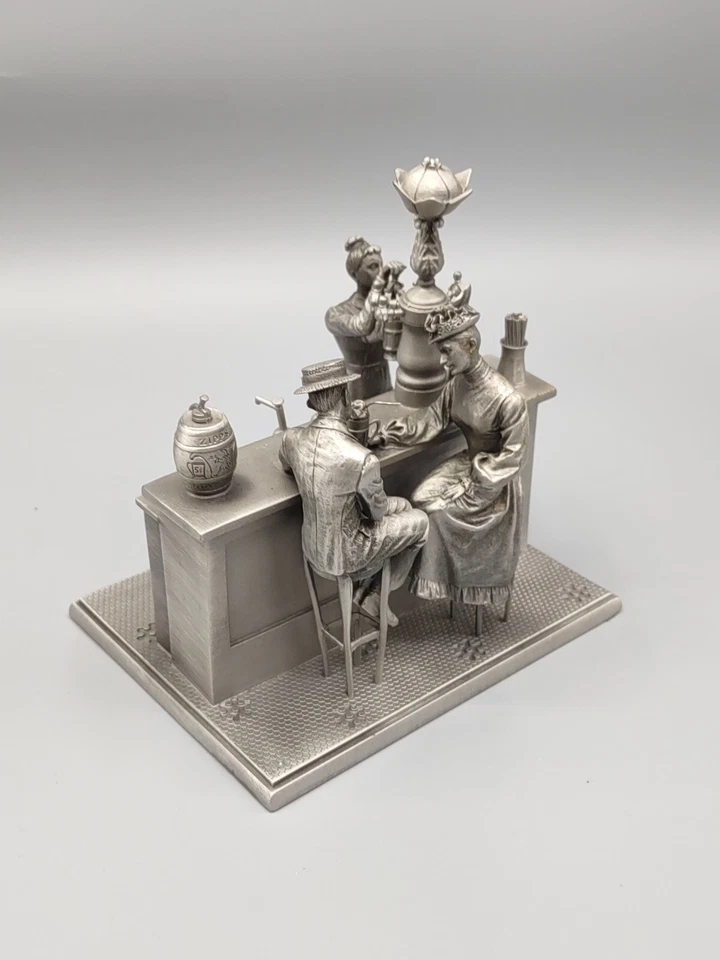 The Soda Fountain 1977 de Albert Ciriaco edición limitada peltre Franklin como nuevo Foto 3 de 4