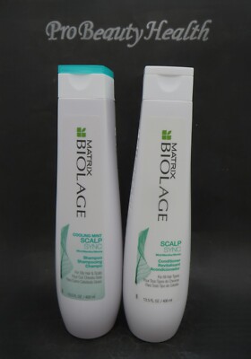 MATRIX BIOLAGE SCALPSYNC Cooling Mint Shampoo & Conditioner 13.5 oz
