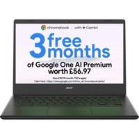 Acer 14 Chromebook 4 GB RAM 64GB Intel® Celeron® N ChromeOS - Black 14 Inches
