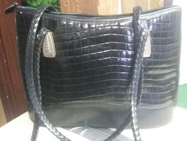 brighton black leather purse