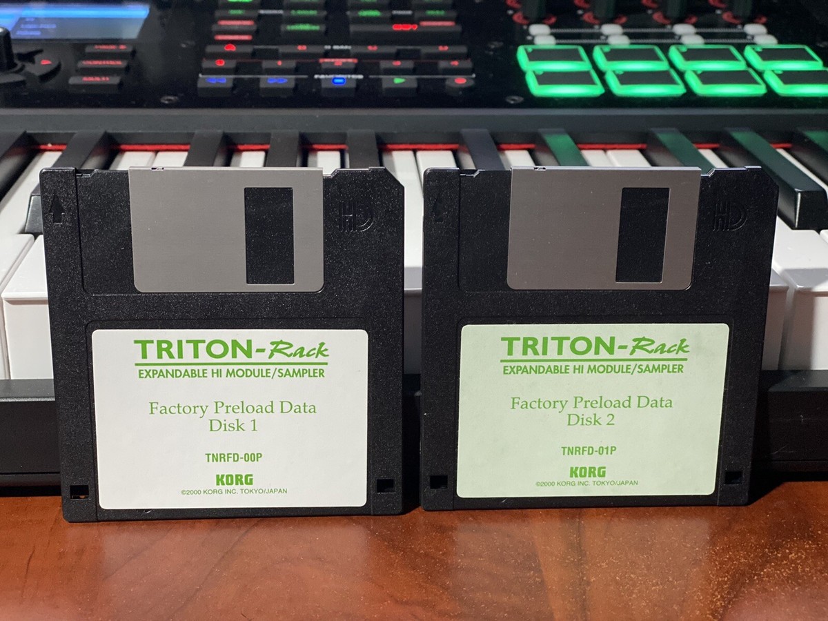 Korg TRITON RACK Data Factory PRELOAD Data Floppy Disk Set