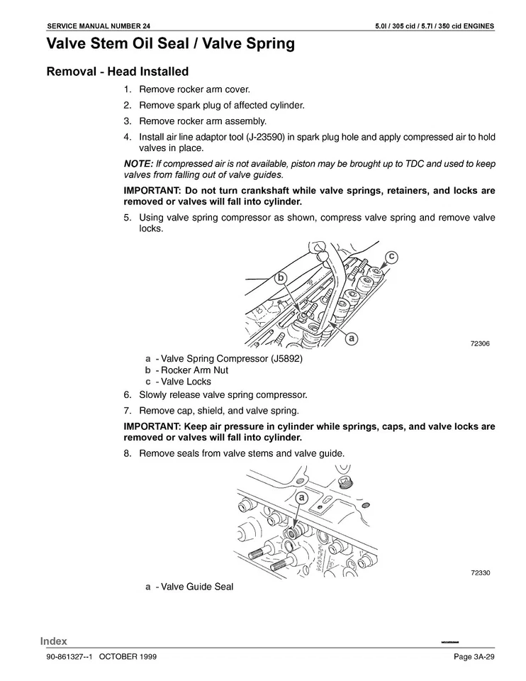 Manual de servicio Mercruiser Mercury #24 GM V8 305 5,0 L 350 CID 5,7 L CORREO PRIORITARIO Foto 4 de 4