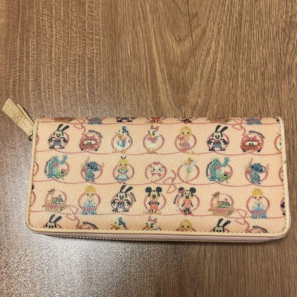 Cartera Larga Samantha Thavasa Petit Choice Patrón Disney Rosa Foto 2 de 4