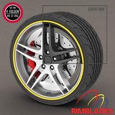 Rimblades FELGENSCHUTZ Styling GELB Felgenschutzringe Rim Guards Wheel Protector