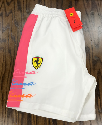 NEW* Men PUMA X SCUDERIA FERRARI MIAMI LIMITED EDITION T7 SHORTS