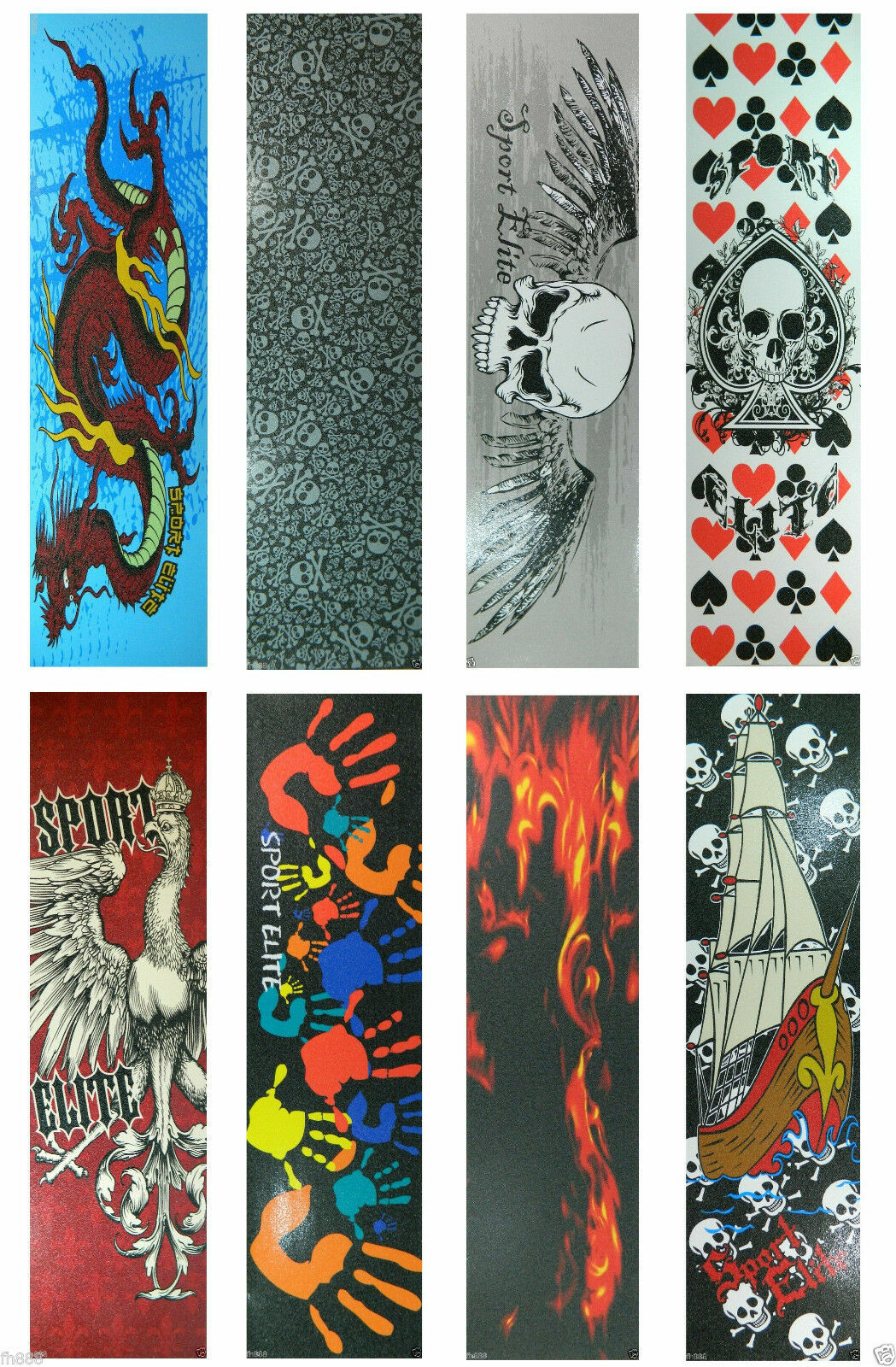 Graphic Skateboard Deck Grip Tape Multiple Design 33