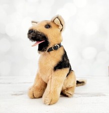 Vintage R Dakin German Shepard 9" Sitting Plush Dog Stuffed Animal