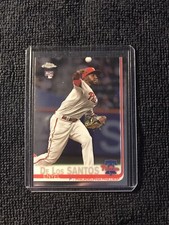 2019 Topps Chrome Baseball Enyel De Los Santos Rookie Card #105
