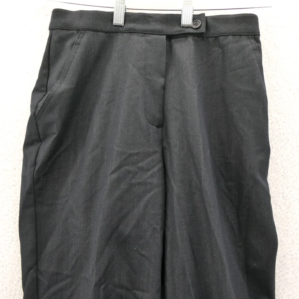 Investments Pantalones 6P Mujer 28x30 Gris Plisado Pierna Traje Vestido Flojo Pequeño 6 Foto 3 de 4