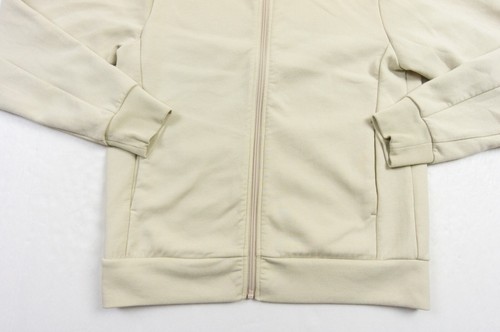 Uniqlo Sweatshirt Kids 13 Beige Hoodie Full Zip Dry Stretch Sweater Youth Casual - Picture 3 of 13