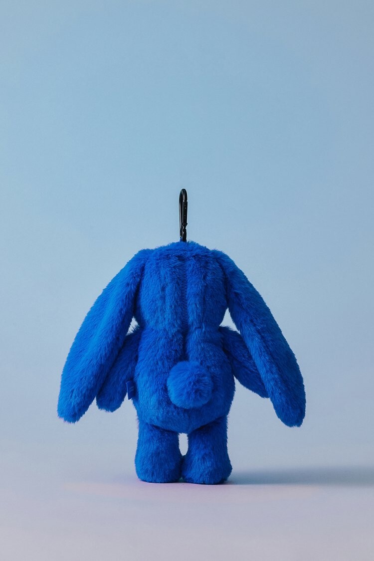 NewJeans NJ X COLLER Rabbit Plush Pouch TIDE Blue Line Friends