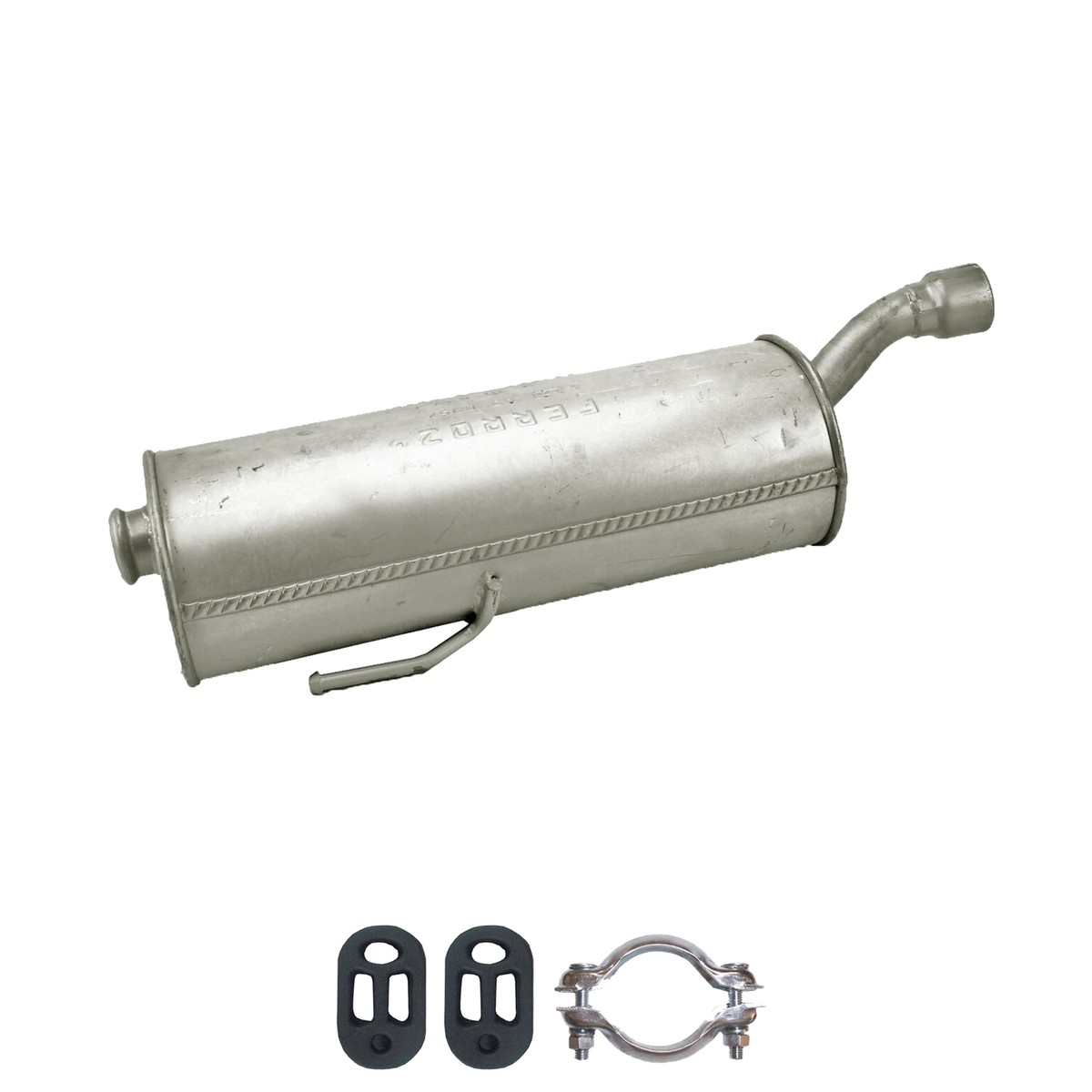 Silencieux Arrière Pour PEUGEOT 206 1.4 1.6 – Hayon / Coupé Cabriolet 2000-2005 – Acier Aluminié
