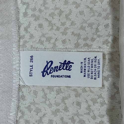 Vintage 1960s Renette Foundations White All Over Lace Long Leg Gridle Size XL - Picture 5 of 6