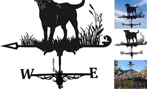 Animal Metal Weather Vane,Vintage Black Weather Vane Hollow Wind Direction