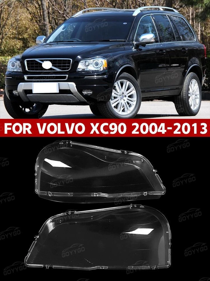 2X Left+Right Headlight Glass Diffuser Lens Cover For Volvo XC90 2004-2013 - Image 2 of 4